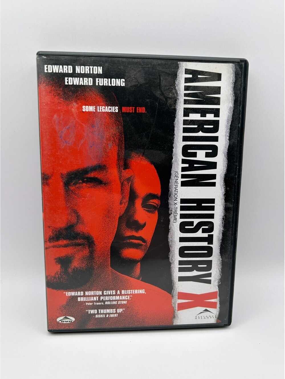 American History X DVD Edward Norton Edward Furlong Powerful Crime Drama